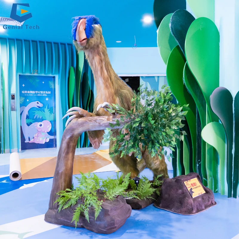 SGD32 Indoor Playground Moving Lifesize T-rex Cartoon Animatronic Dinosaur For Park Decoration