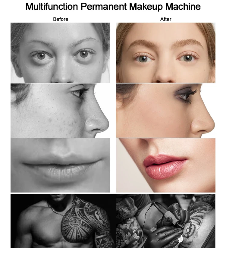 Recruit Agent Biomaser P300 Micropigmentation permanent makeup Kit Dermografo Professional Makeup Device Needles for Lip