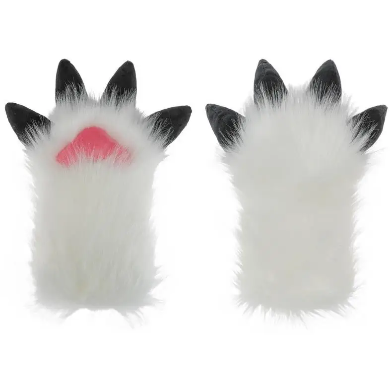 Handmade cute fursuit animal costume props cartoon dragon claw gloves