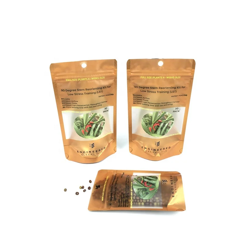 Wholesale Custom Printed Plastic Vegetable Corn Packaging Stand Up Mylar Agriculture Seeds Packaging Bag