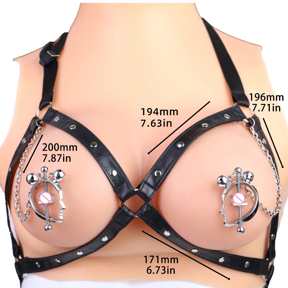 New Arrival Metal Nipple Clips With Metal Chain For Female Breast Stimulation Massager Couple Flirting Bondage BDSM Sex Products