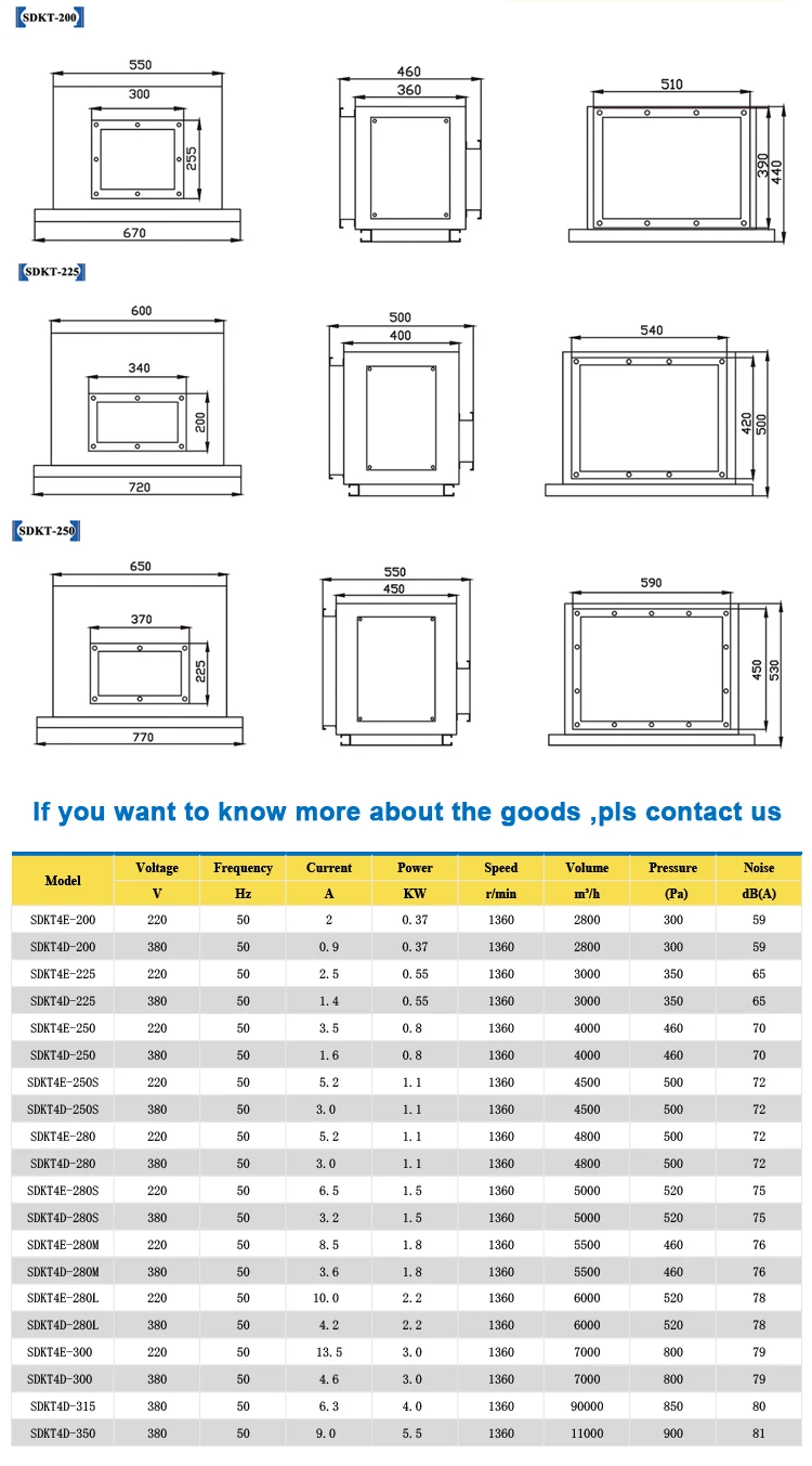 kitchen island hood exhaust fan cabinet type low noise dust removal centrifugal fan