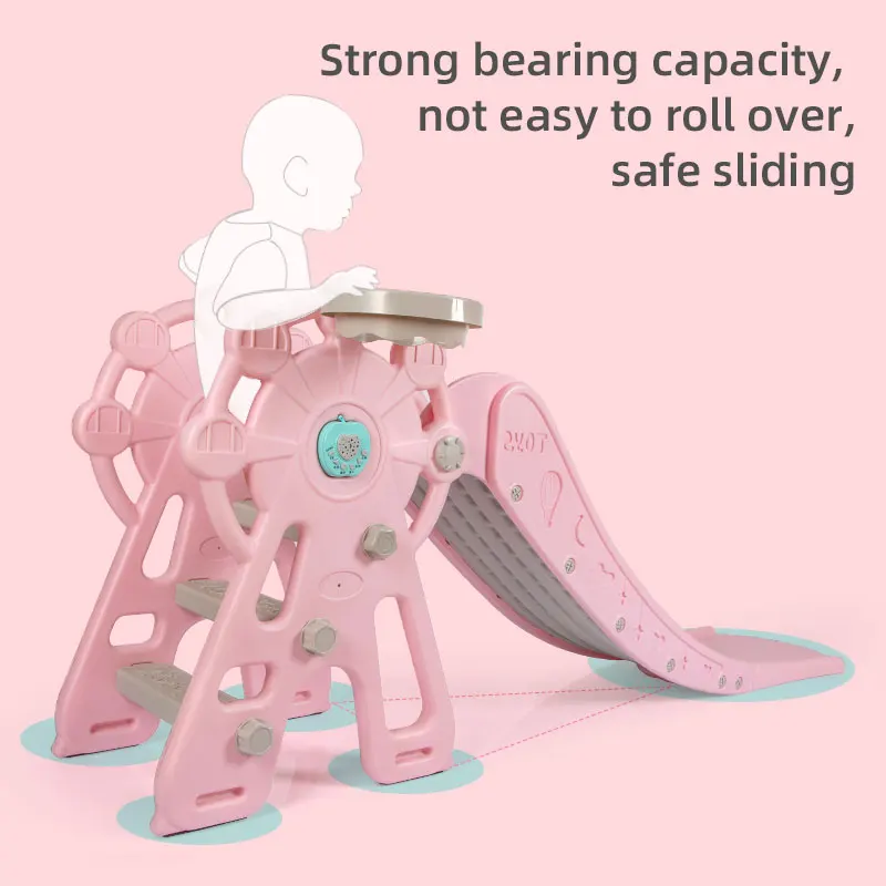 Children Play Plastic Slide Toys Indoor Slide With Ball Pool Outdoor Entertainment Items