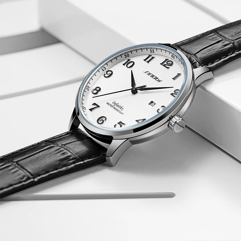 Sinobi чистые высококачественные мужские кварцевые часы на заказ montre homme