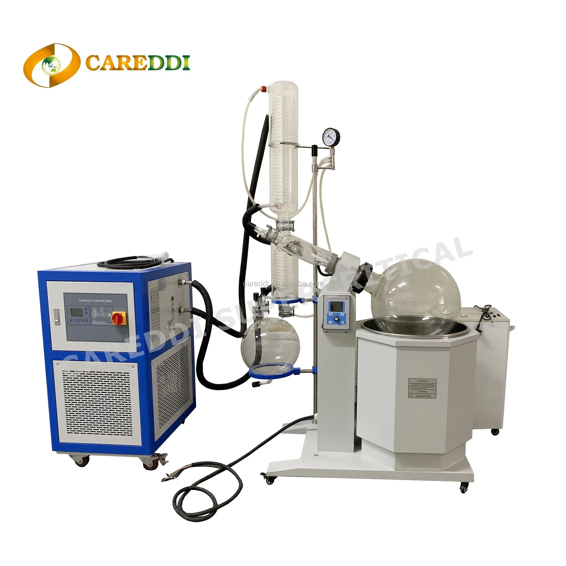 20L Glass Edible Oil vacuum filter machine Removing Wax for CBD Oil Purification