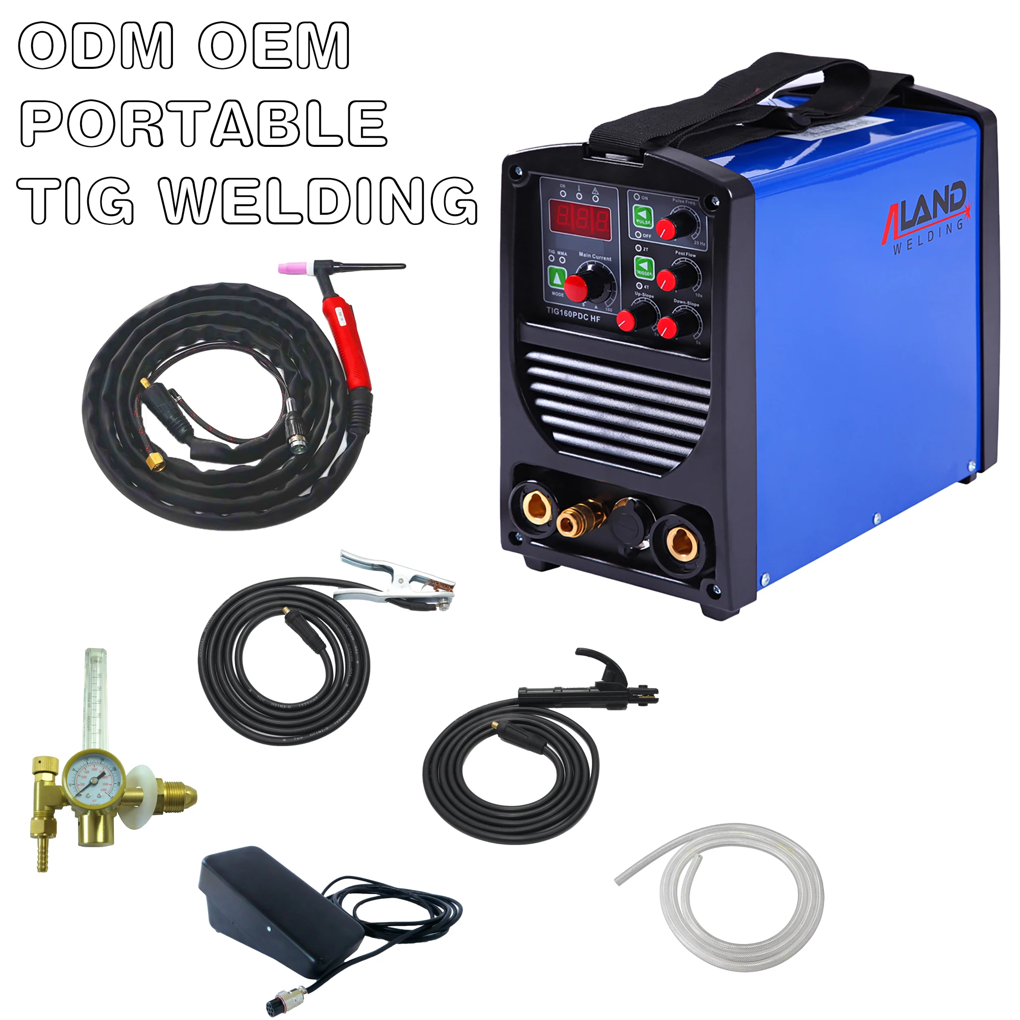 DC 160A TIG сварочный аппарат портативный MMA вольфрамовый инертный газ сварка