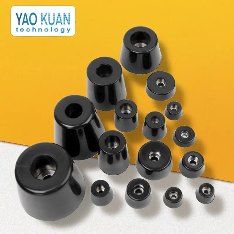 Rubber feet Silicone pad bolt thread anti slip rubber foot pad chair furniture anti-collision particles rubber feet