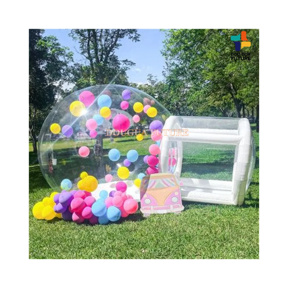 Rental equipment for events Blower Clear Dome Inflatable Bubble Balloon House for Advertising igloo dome
