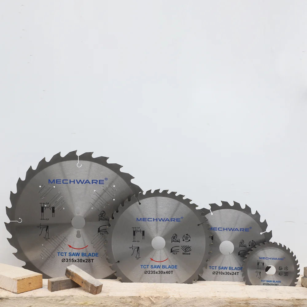 MECHWARE TCT Saw Blade Rip Saw Blade for Furniture Manufacturing Cutting Tool Crosscut Woodworking Wood Cutter Saw Blade
