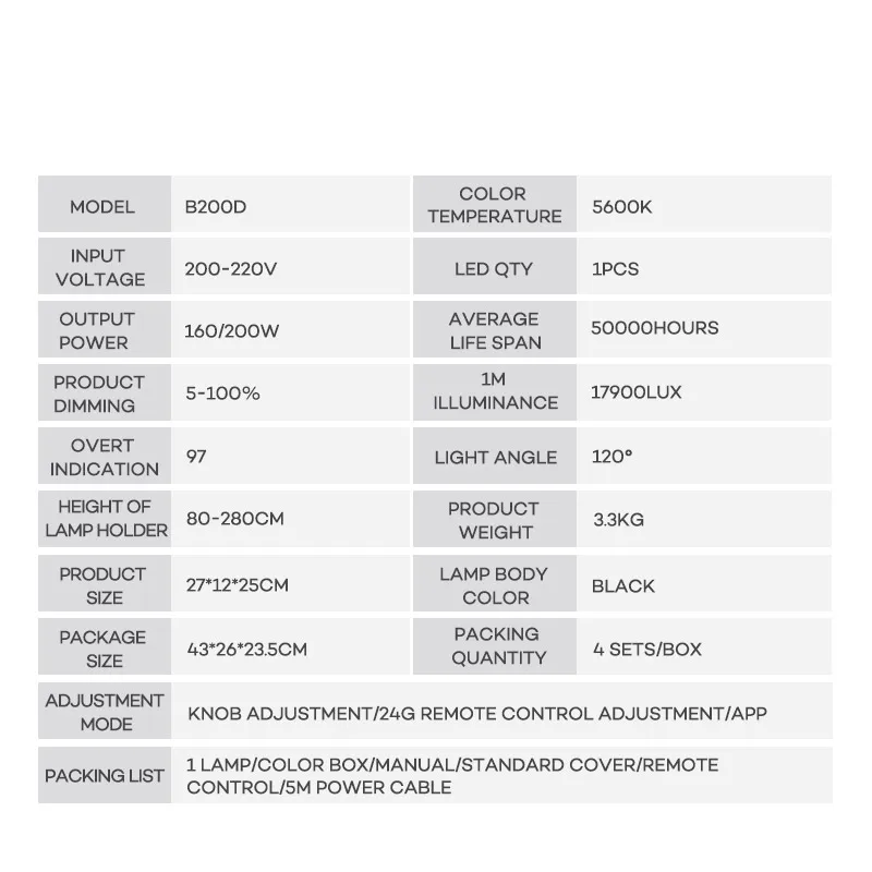 160w 5600k professional audio video lighting equipment led camera video lights