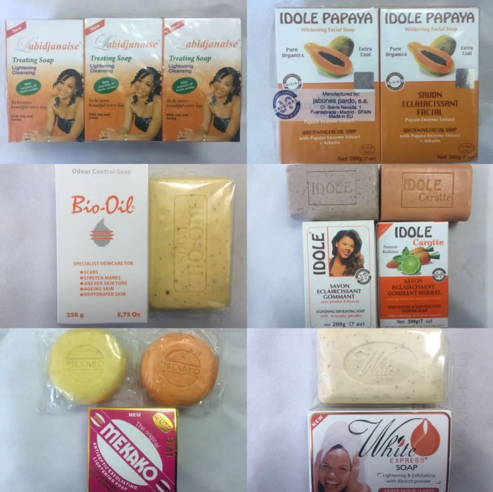 nature herbal organic kojie san papaya carrot beauty whitening  lightening africa  black skin soap