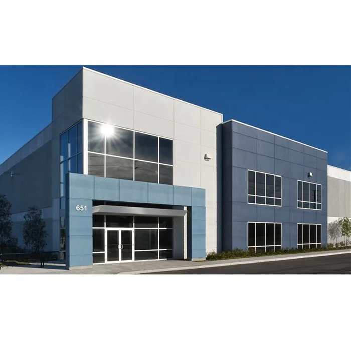 American standard prefabricated large-span modular Metal storage steel frame structure warehouse building