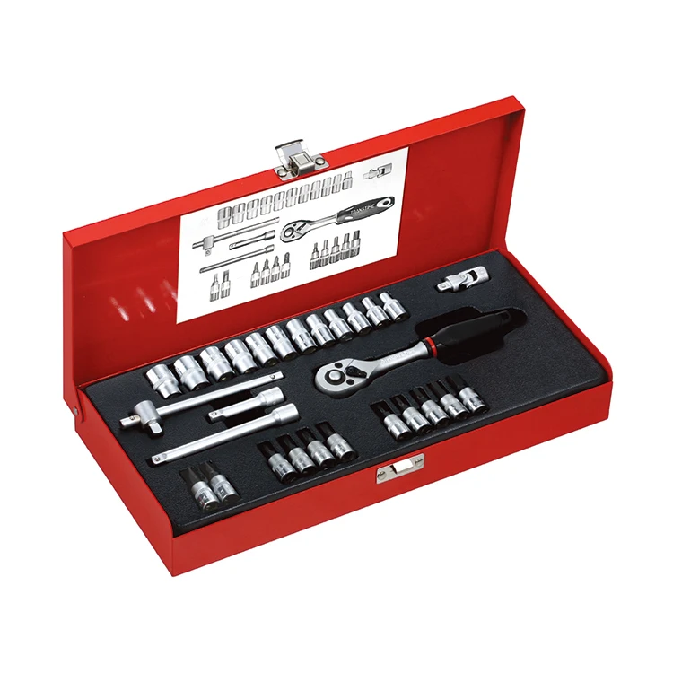 Привлекательная цена, новый тип, 29 шт., 1/4 дюйма, набор «dr. socket», набор ручных розеток