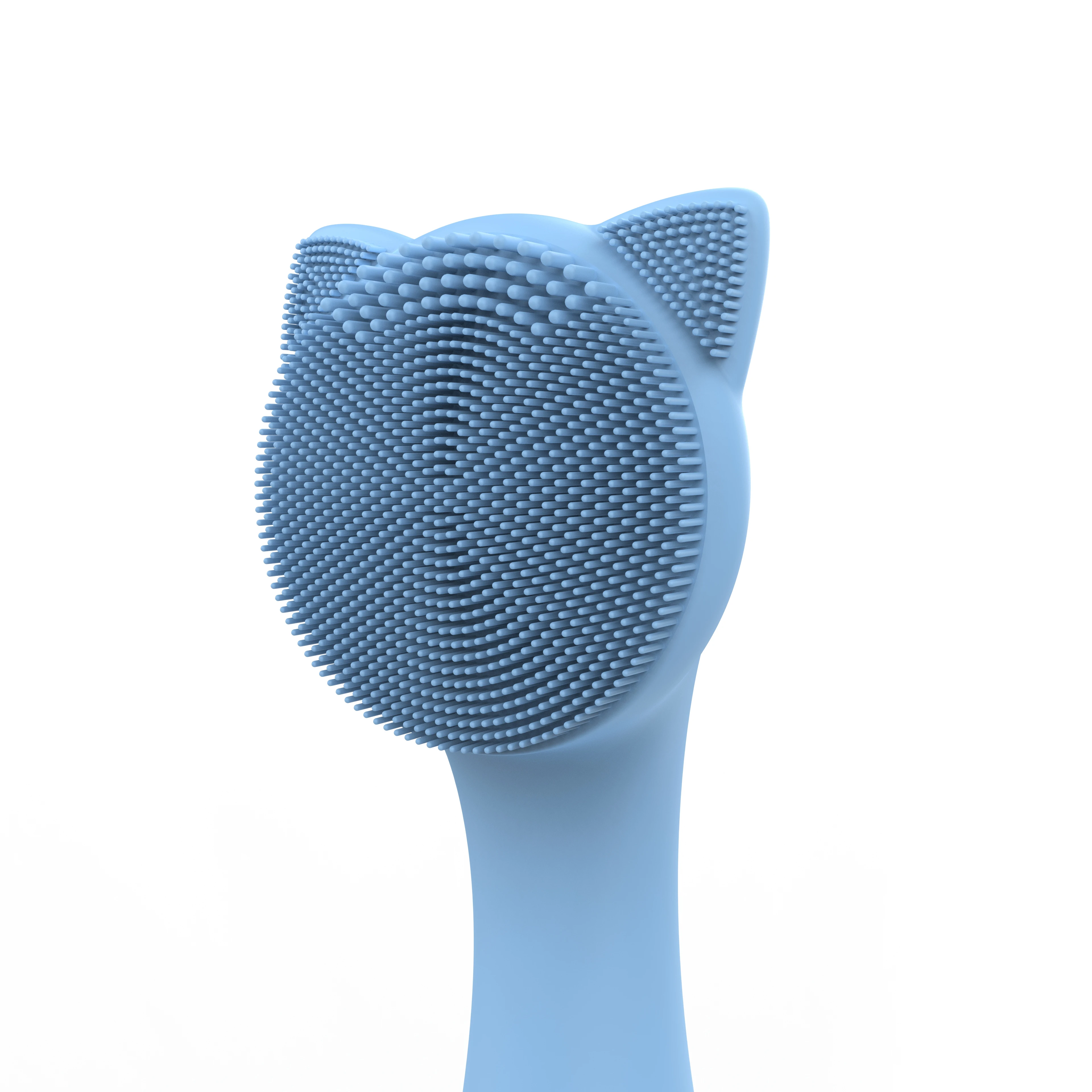 Wholesale Facial Cleansing Brush Cat Claw Shape Waterproof Exfoliating Heating Silicone Facial Brush Deep Cleansing