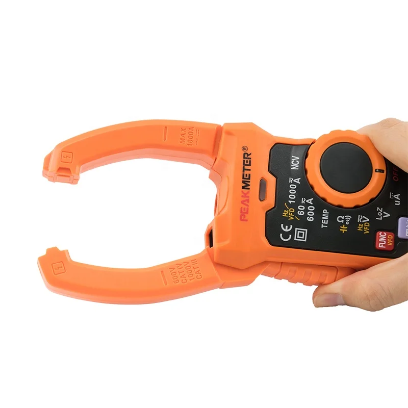 PEAKMETER PM2128 True RMS ac/dc current 1000A 1000V meter ammeter auto range ac dc multimeter digital clamp meter