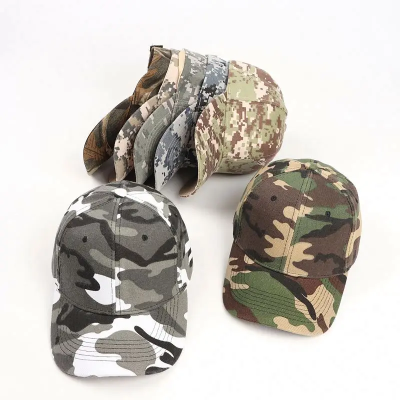 Cap Black Baseball Brown On Camo Camouflage Caps