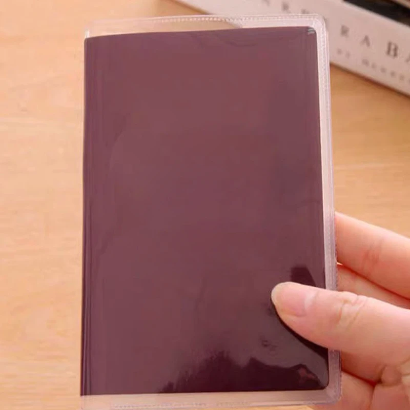 Factory custom Portable Clear Waterproof Protecting Passport plastic Sleeve Passport Case PVC Passport Holder