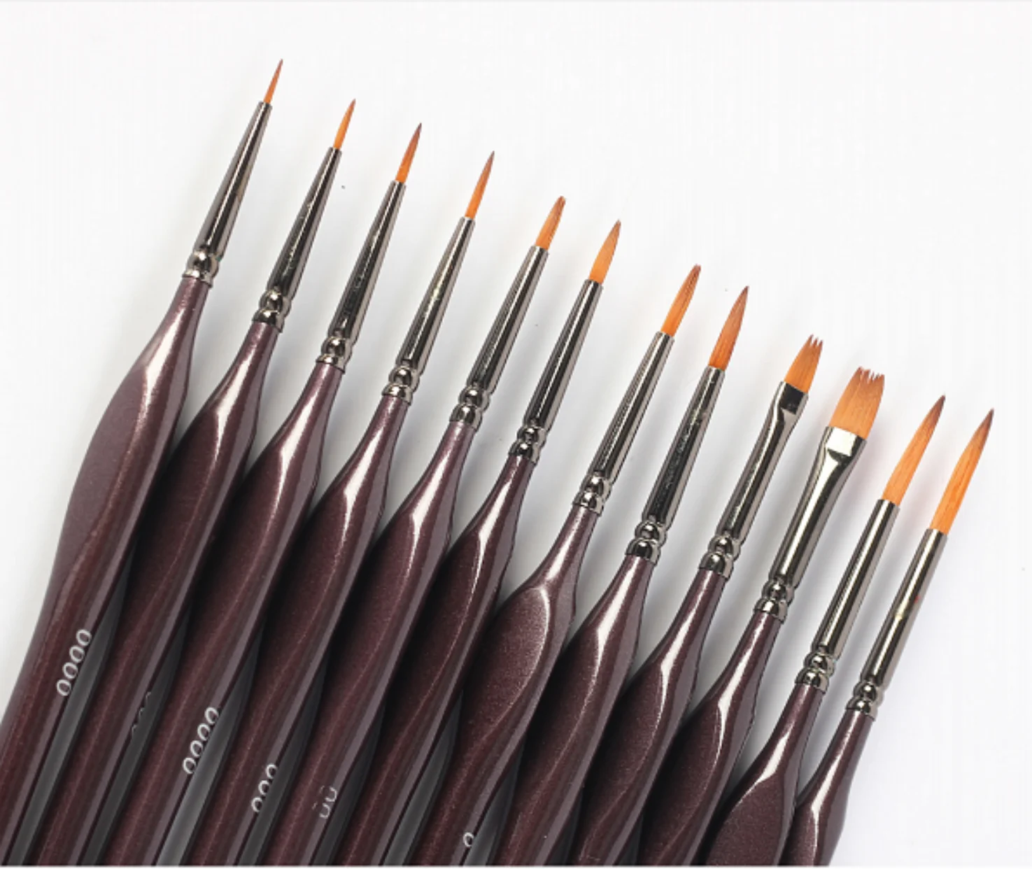 Hot sale PROFESSIONAL TYPE LONG  HANDLE WATER WATERCOLOR SABLE PAINTS BRUSH SET FOR BEGINNERS AND PAINTING