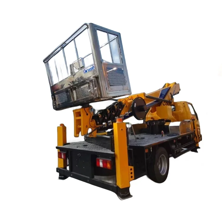 JMC 4x2 ISUZU engine 17.5 m aerial work truck Hydraulic platform lifting trucks High-altitude construction vehicle