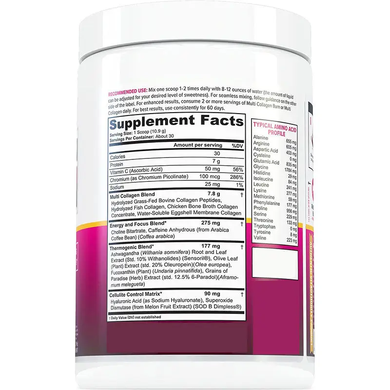 Multi-type Hydrolyzed Collagen Protein Peptides Capsules With Hyaluronic Acid Vitamin C Hair Care Pills
