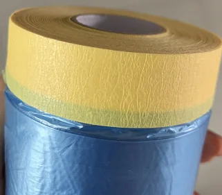Clear Paint Plastic Protective Masking Film Custom Size Color Masking Film with Colored Masking Tape