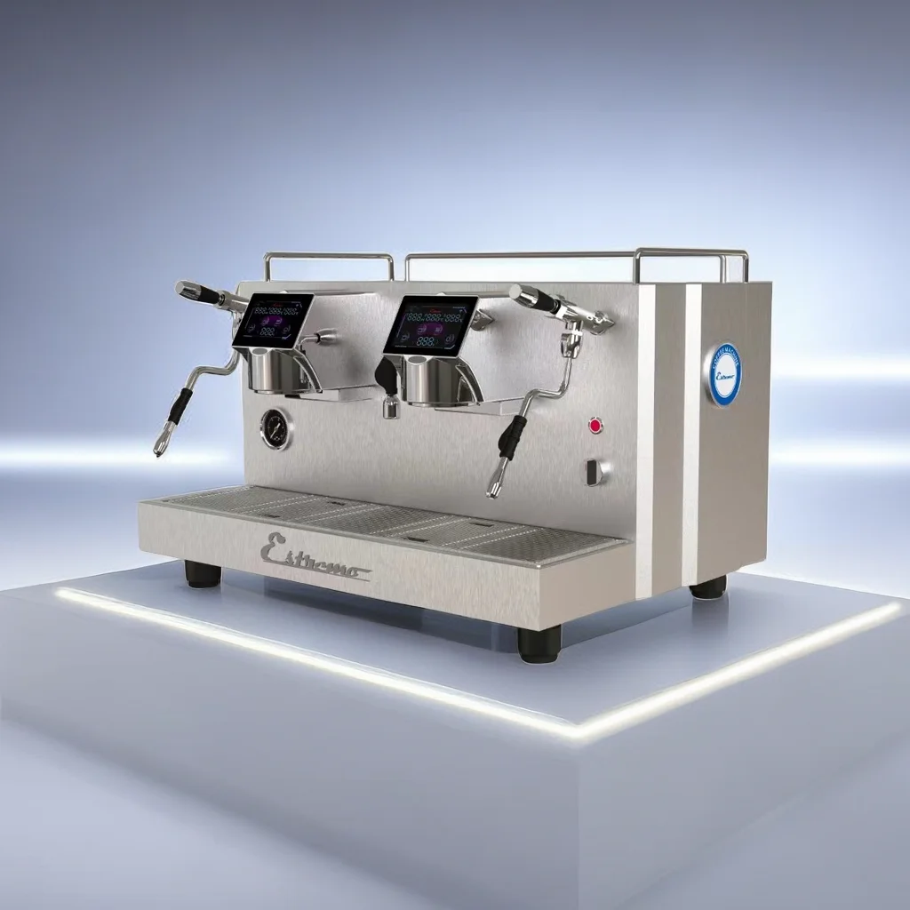 Most Popular Dual Group 11L Boiler E61 Brew Head Electric Control Commercial Coffee Machine For Business