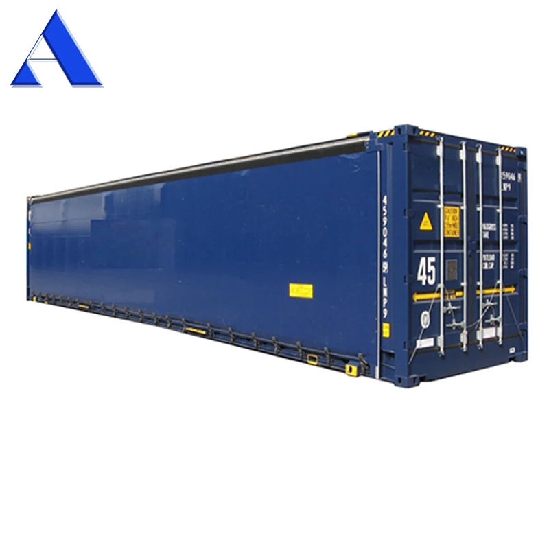 Новый 40 футов высокий куб грузовой контейнер с ПВХ занавес боковой двери открывания сухой для продажи