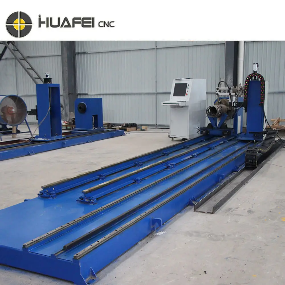 cnc plasma cutter / square round tube pipe steel cnc flame plasma cutting machine