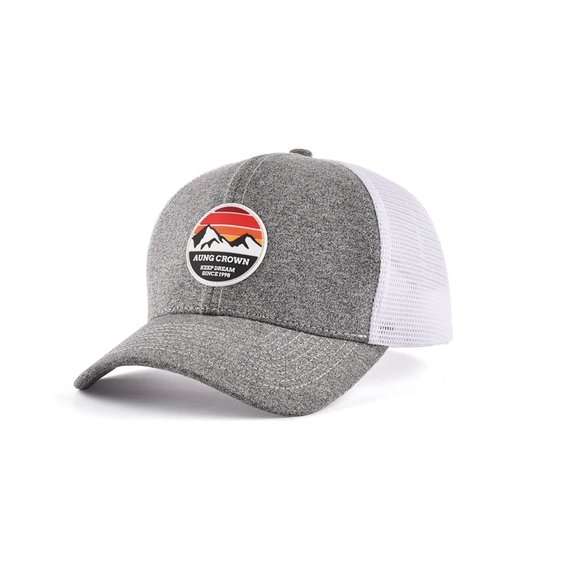 Custom Designed Logo Printed Embroidered Fitted Customized Embroidery Male 5 6 Panel Sports Truck Mesh Trucker Hats Caps For Men