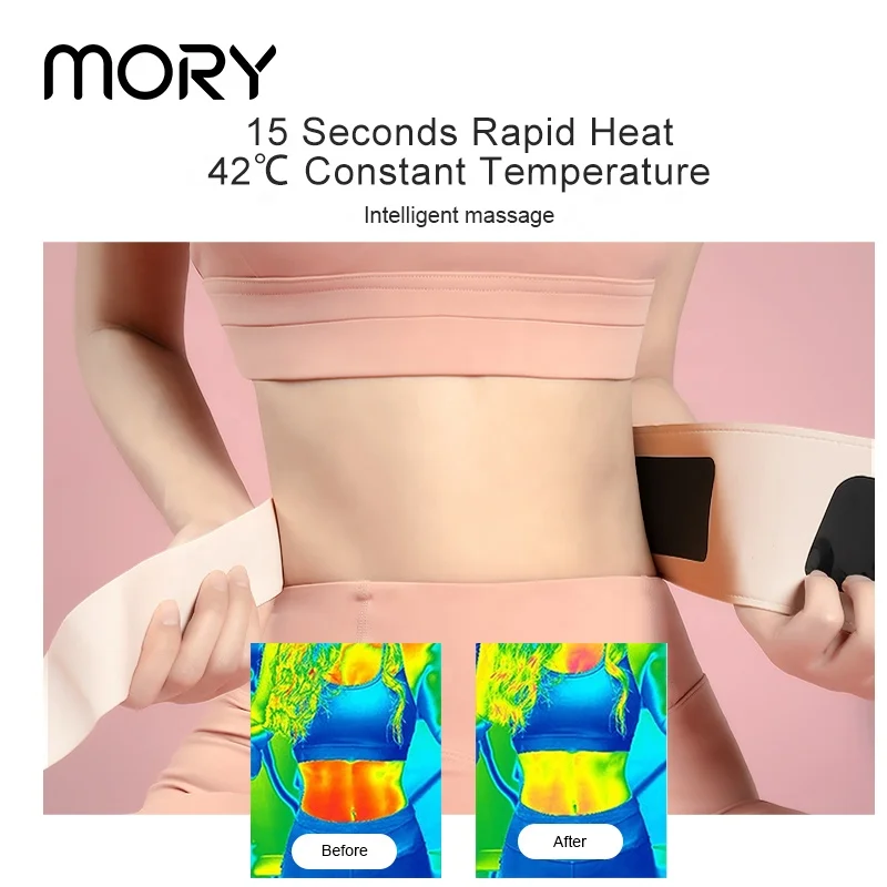 Portable Electric Heat Pad Rechargeable Belly Warmer Belt Best Menstrual Care Period Pain Relief