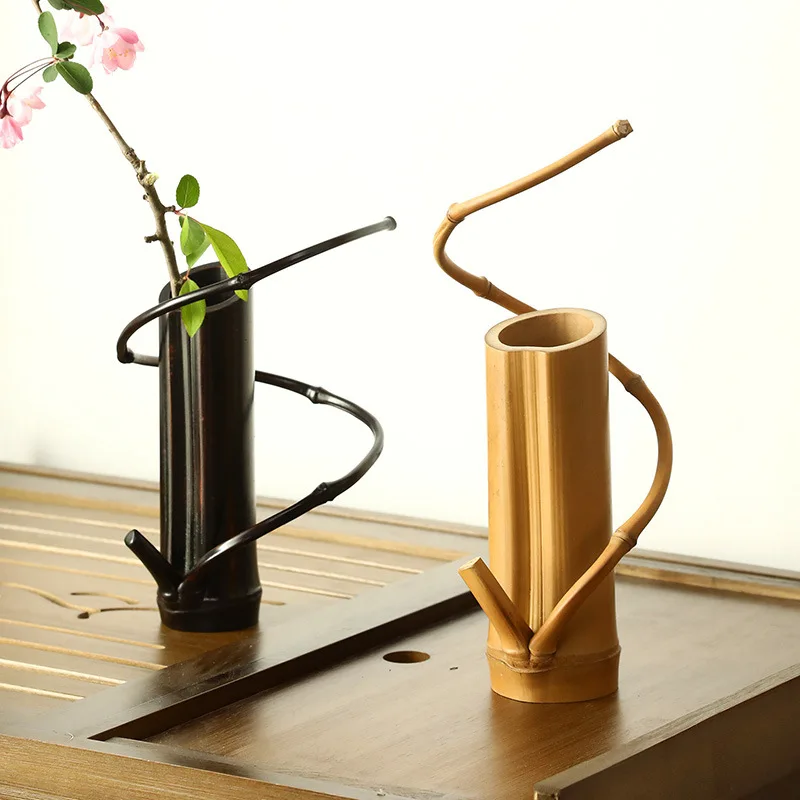 Бамбуковая ваза свадебное украшение Экологически чистая бамбуковая декоративная настольная