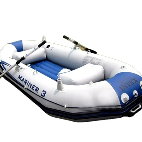 Intex 68378 Mariner Air Floor 3 Person Inflatable Boat river raft for fishing