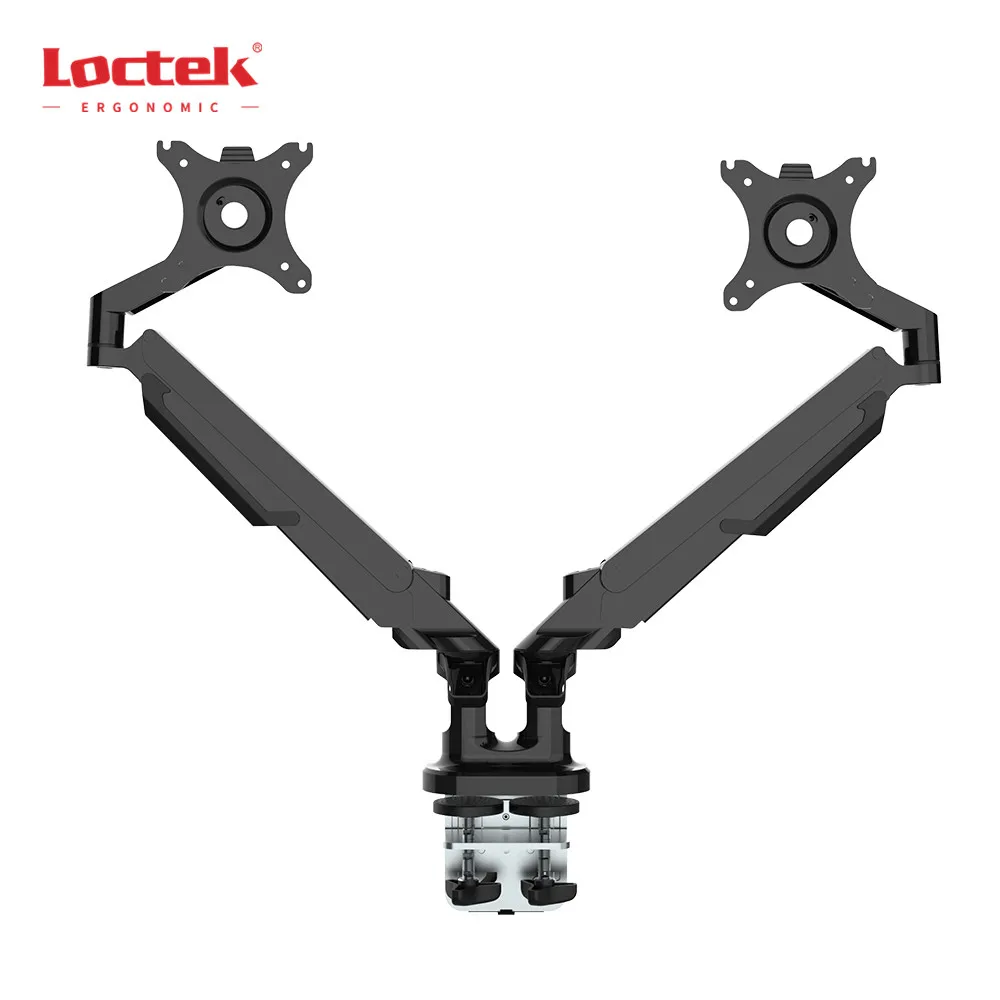 Daul Monitor Space-Saving Aluminum Gas Spring Monitor Arm Loctek DLB851D2