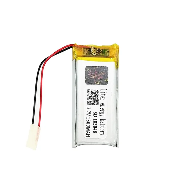 
SD103048 approved 3.7V 1500mah rechargeable battery for gps 