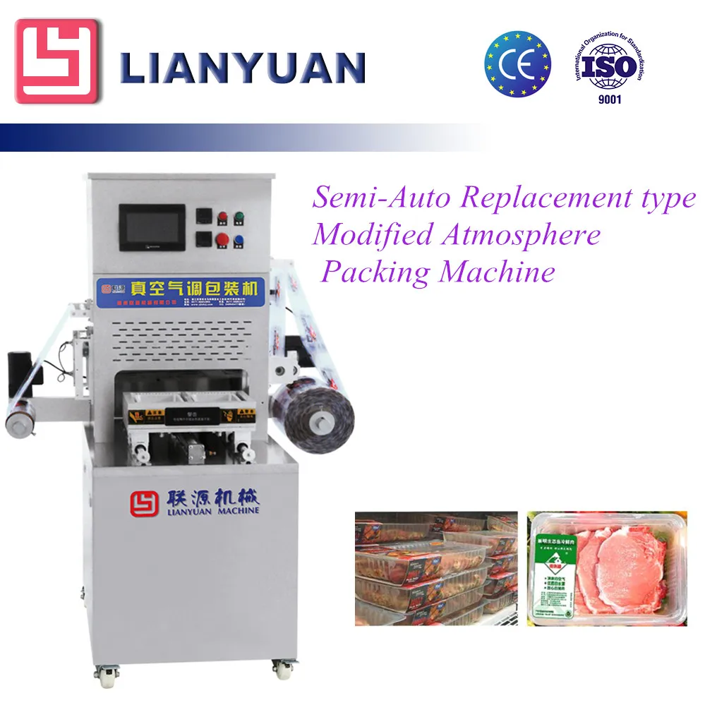 LY-350 Modified Atmosphere Packaging Material Vacuum Chamber Forming Sealing Food Mini Vacuum Skin Packing Machine