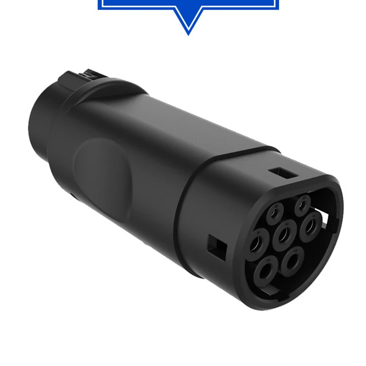 Standard Black AC 240V 60A EV Connector for Tesla SAE J1772 To Tesla EV Charger Adapter Connector