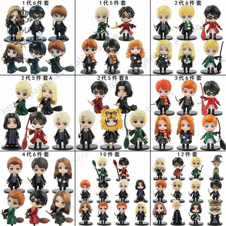 Harried Hogwarts Potters Pop Anime Figure Collection Vinyl Doll Model Toys Handmade Characters Action Figures For Fans Gift