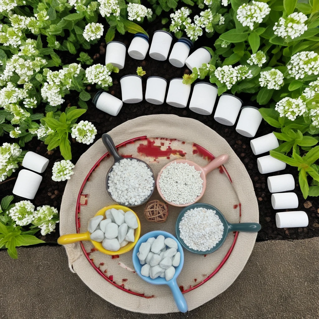 Horticultural perlite soil for flower planting with good air permeability and water retention