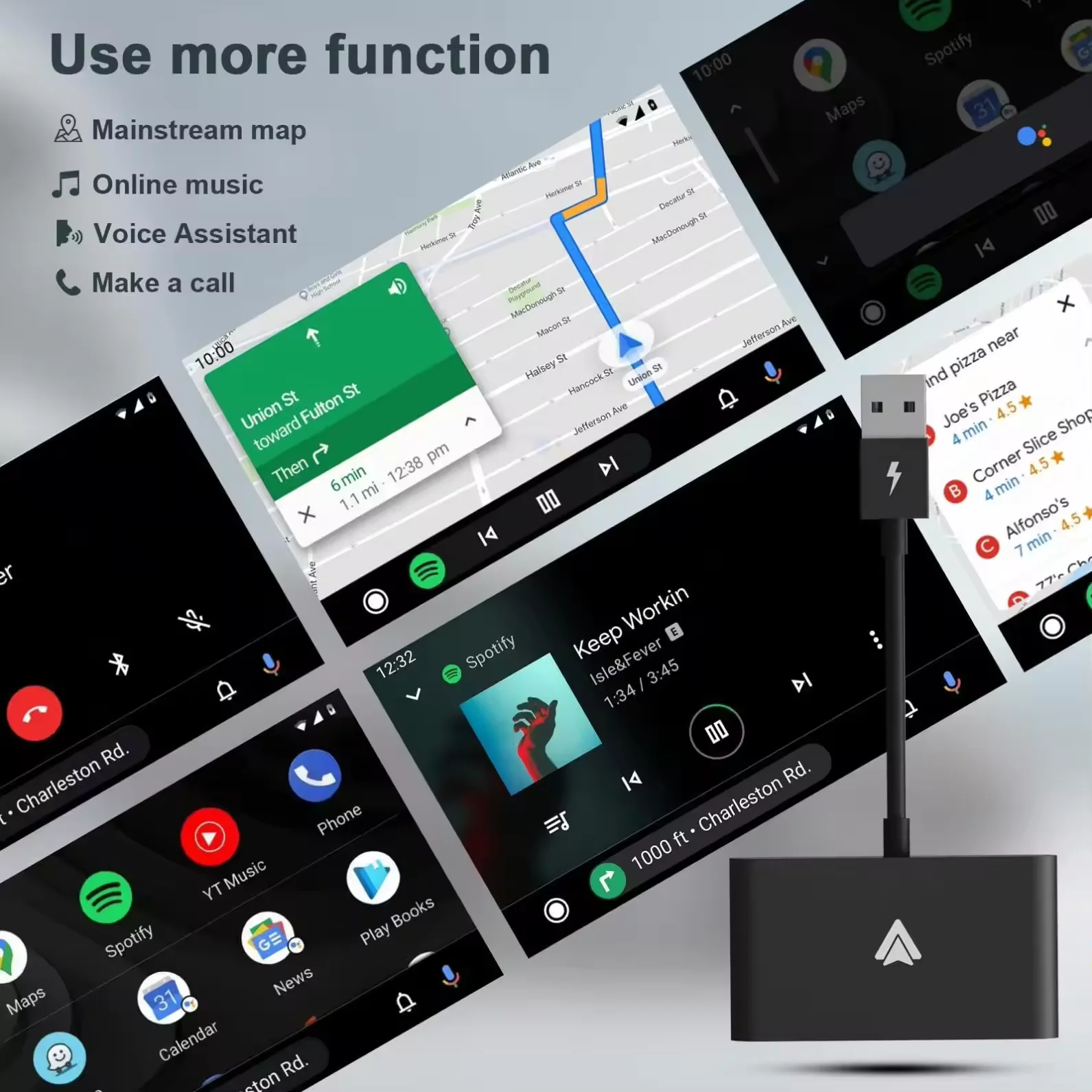 Wholesale Wireless Carplay USB Dongle Adapter for OEM Wired AI Smart Box for Youtube Tiktok Laudtec