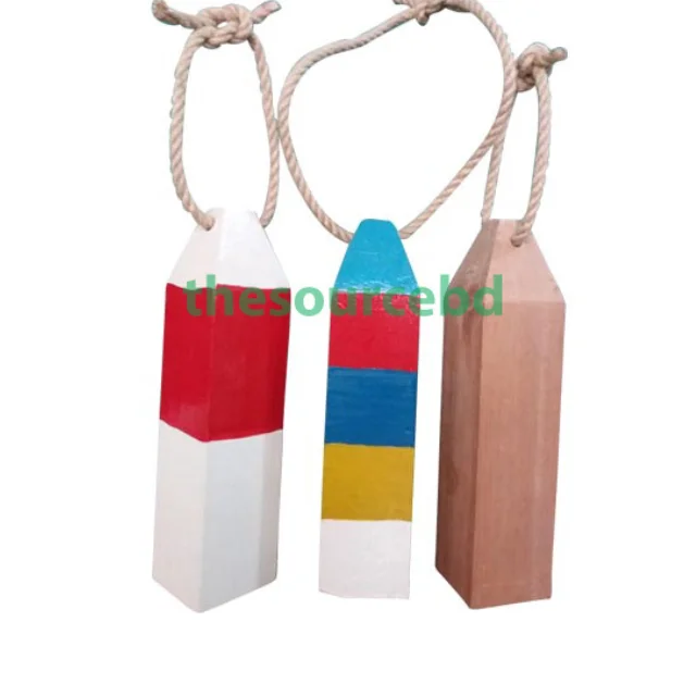 Handcrafted Wooden Fishing Buoy: A Unique Nautical-Themed Home Decor Accent for Coastal Living Spaces