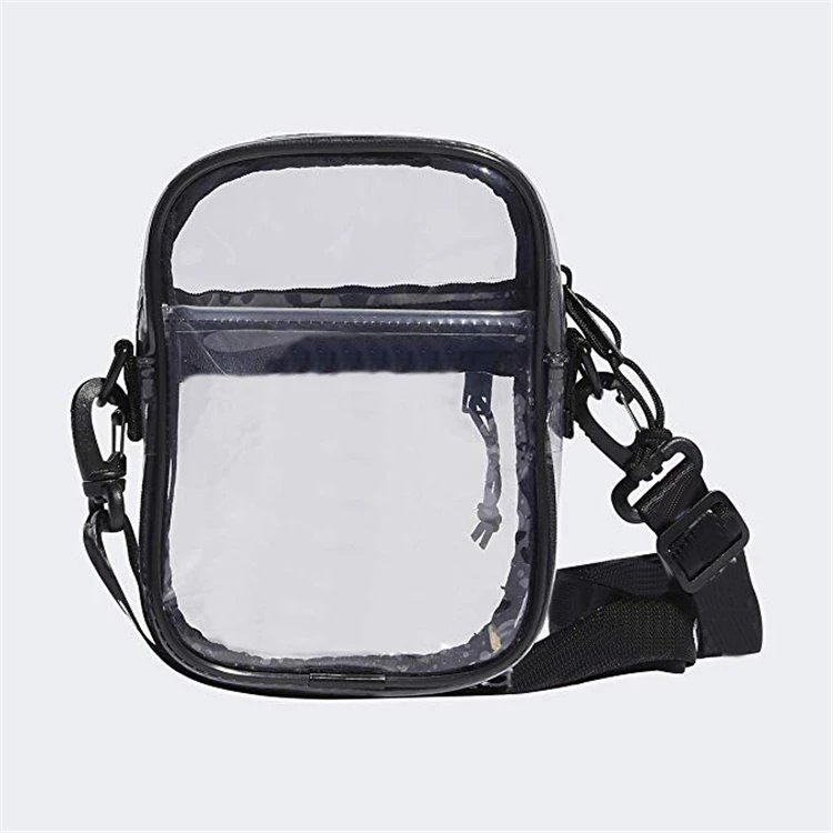 2023 Лидер продаж Модная Эко-прозрачная Праздничная сумка через плечо оптовая продажа прозрачная водонепроницаемая на из ПВХ с застежкой-молнией
