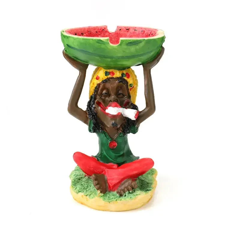 2023 полимерная табачная сигарная пепельница Jamaica Rasta Стиль для украшения дома аксессуары курения Cenicero