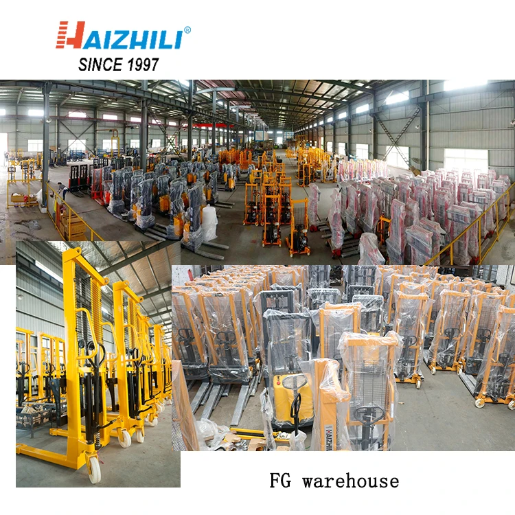 Manual Pallet Stacker hand lifter hydraulic 3000mm Height with Adjustable fork