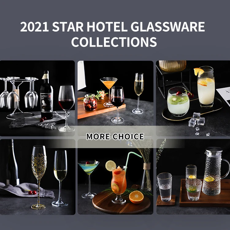 Custom Water Whiskey Crystal Glass Gift Set  Drinking Glassware Highball Glass Cup Manufacturers Wholesale Drinkware for Hotel