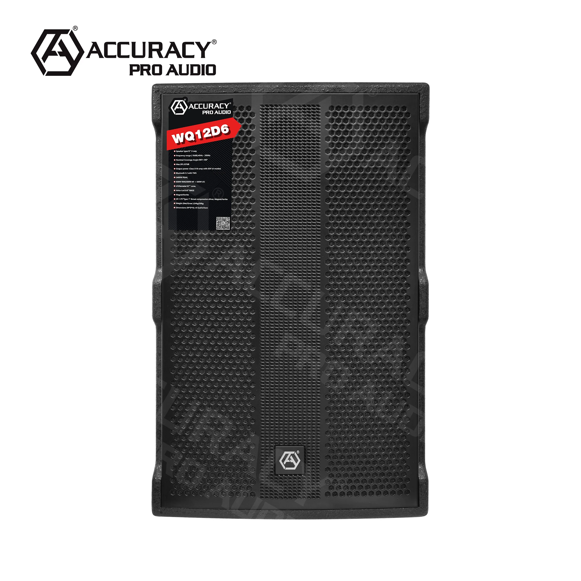 ACC WQ12D6-2K Wooden Professional Audio Active Speaker subwoofer Class D amplifier 12 inch subwoofers speakers