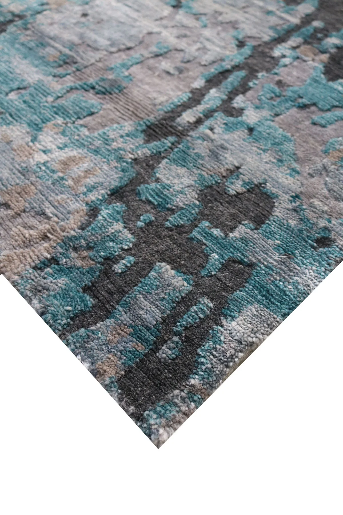 Bamboo Silk Abstract Rug