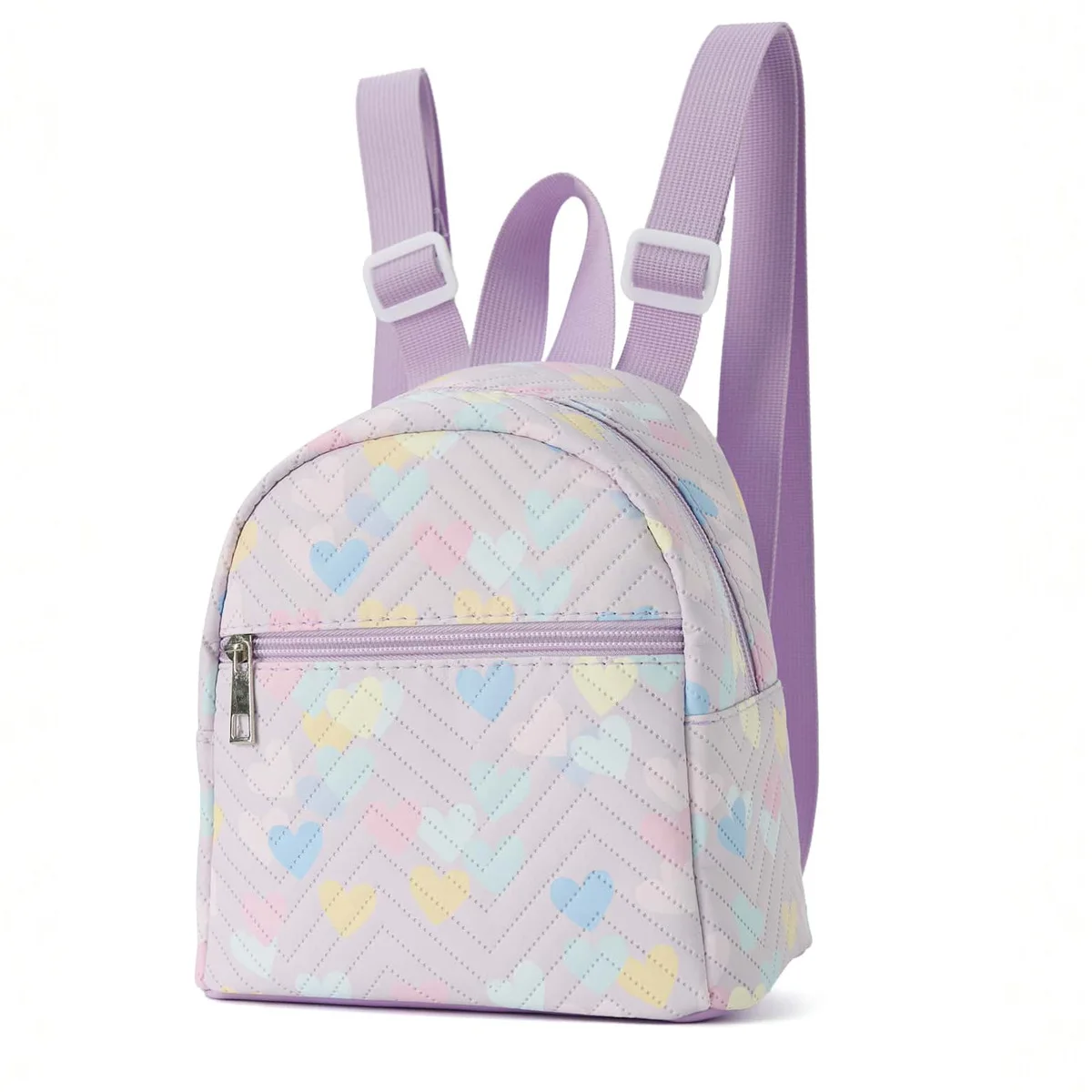 PU Teenage Girl School Backpack Chains Single Strap Polyester Fashionable Portable Shoulder Bags