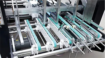 Automatic Wenzhou Corrugated Carton Simple Three Point Folder Gluer Box Folding Cartoning Gluing Machine
