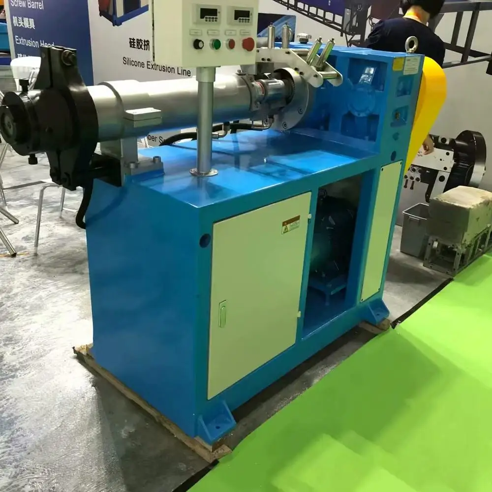 
75mm 20d Rubber Cold Feed Vacuum Extruder, Rubber Extrusion Microwave Continous Vulcanization Line 
