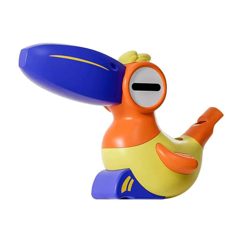 Wholesale cartoon water bird whistle children toy pelican water whistle pronunciation trainer baby trumpet bird call whistle toy